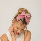 Always Shining Velvet Hair Bow