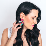 Brave Heart Beaded Earrings
