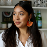 Coral Reef Fringe Earrings