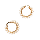 The Everyday Pearl Hoop Earrings