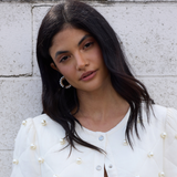 The Everyday Pearl Hoop Earrings