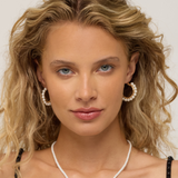 The Everyday Pearl Hoop Earrings