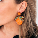 Squeeze The Day Orange Earrings
