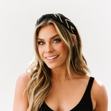 Zig Zag Crinkle Satin Headband