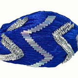 Zig Zag Crinkle Satin Headband