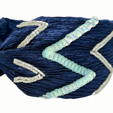Zig Zag Crinkle Satin Headband