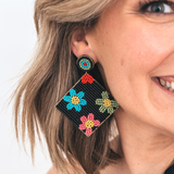 70's Flower Statement Earring