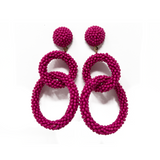 Day Dreamer Circle Beaded Earrings