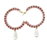 Drops of Beauty Beaded Hoop Earrings