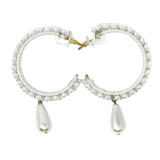 Drops of Beauty Beaded Hoop Earrings