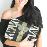 Good Fortune Dragonfly Statement Clutch