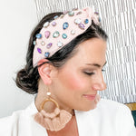 it's a gem statement headband pink