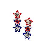 Light Up The Sky July 4th Earrings