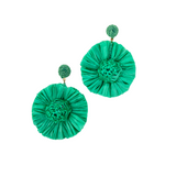 Wildflower Raffia Statement Earrings