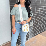 Heart On Sleeve Square Box Bag