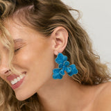 Dig Deep Raffia Flower Statement Earrings