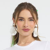 Wildflower Raffia Statement Earrings