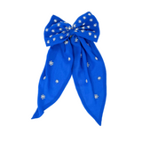 All American Embellished Long Tail Hair Bow