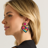 Brave Heart Beaded Earrings