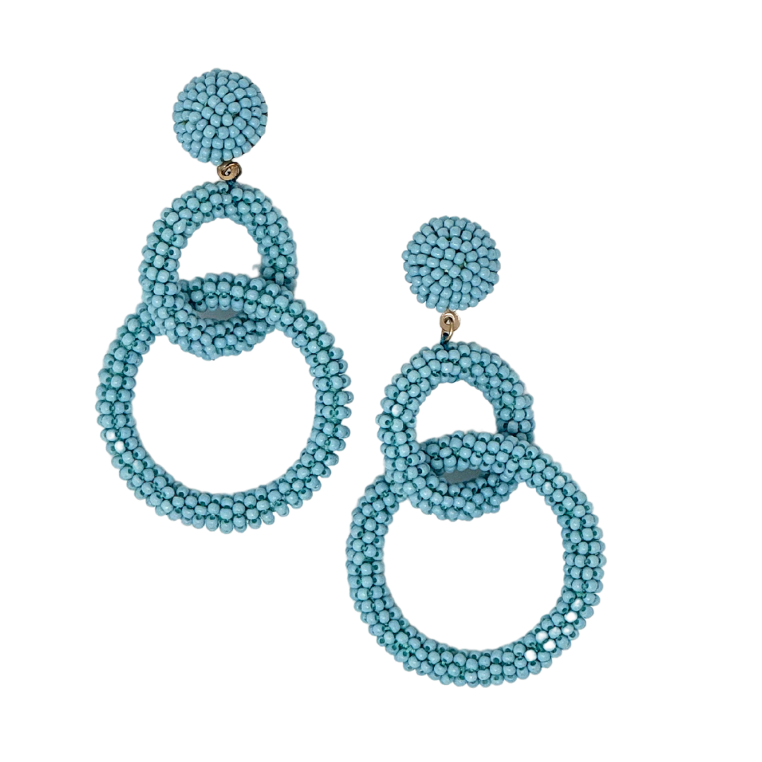 Day Dreamer Circle Beaded Earrings