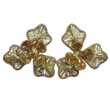 Dig Deep Raffia Flower Statement Earrings