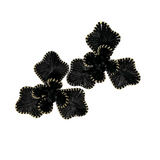 Dig Deep Raffia Flower Statement Earrings