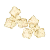 Dig Deep Raffia Flower Statement Earrings