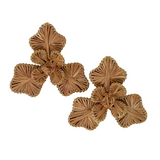 Dig Deep Raffia Flower Statement Earrings