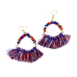Embrace Independence 4th Of July Statement Earrings
