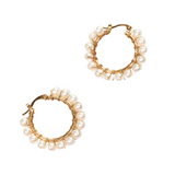 It Girl Pearl Hoop Earrings