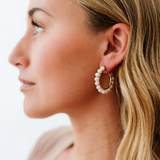 It Girl Pearl Hoop Earrings