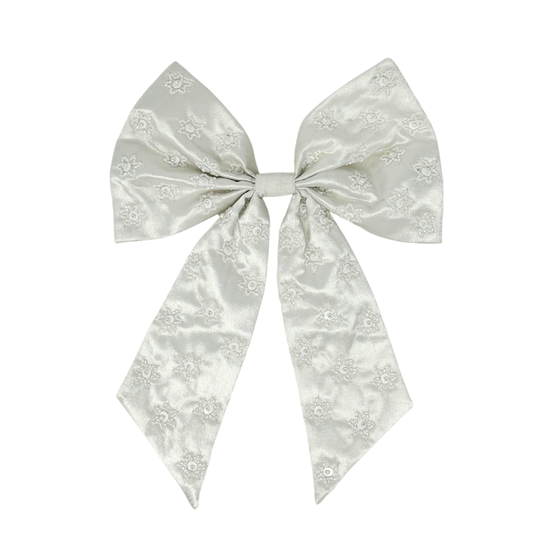 Free Spirit Embellished Satin Hair Bow