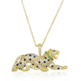 Lay The Legacy Rhinestone Cheetah Necklace