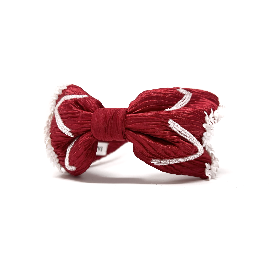 Zig Zag Crinkle Satin Headband