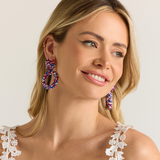 Patriot Pride Seed Bead Drop Earrings
