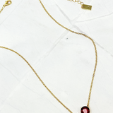 Stay Centered Red & Pink Stone Necklace