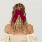 Step It Up Red Velvet Hair Bow