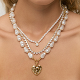 Selected Diamond Pearl Necklace