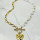 Anchored In You Heart Necklace