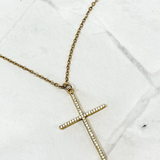 Blessed Layering Large Cross Necklace