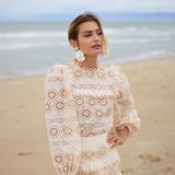 Wildflower Raffia Statement Earrings