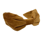 Brown Tan Velvet headband