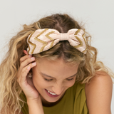 Zig Zag Crinkle Satin Headband