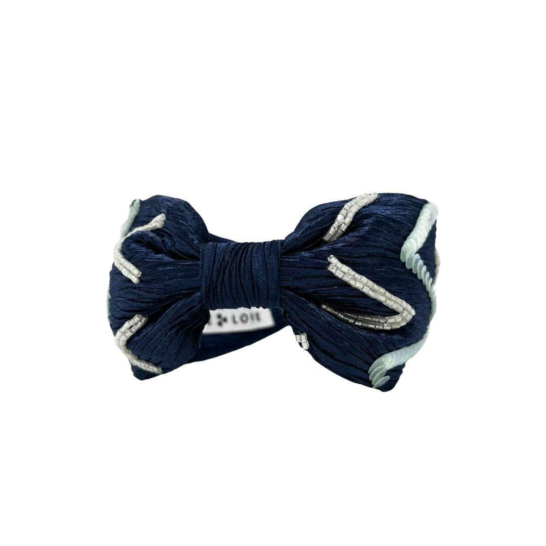 Zig Zag Crinkle Satin Headband