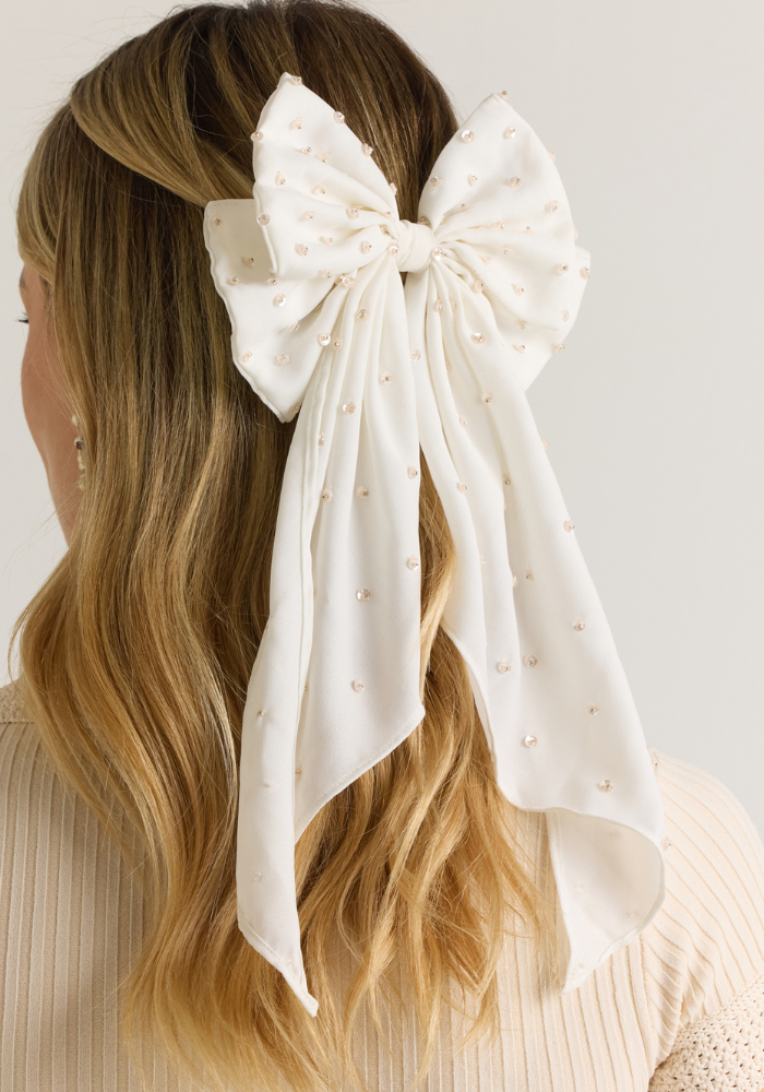 satin embellished hair bows, velvet hair bows