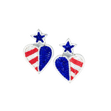 American Love July 4th Earrings