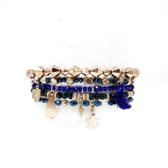 Empowerment Blue Stacking Bracelets