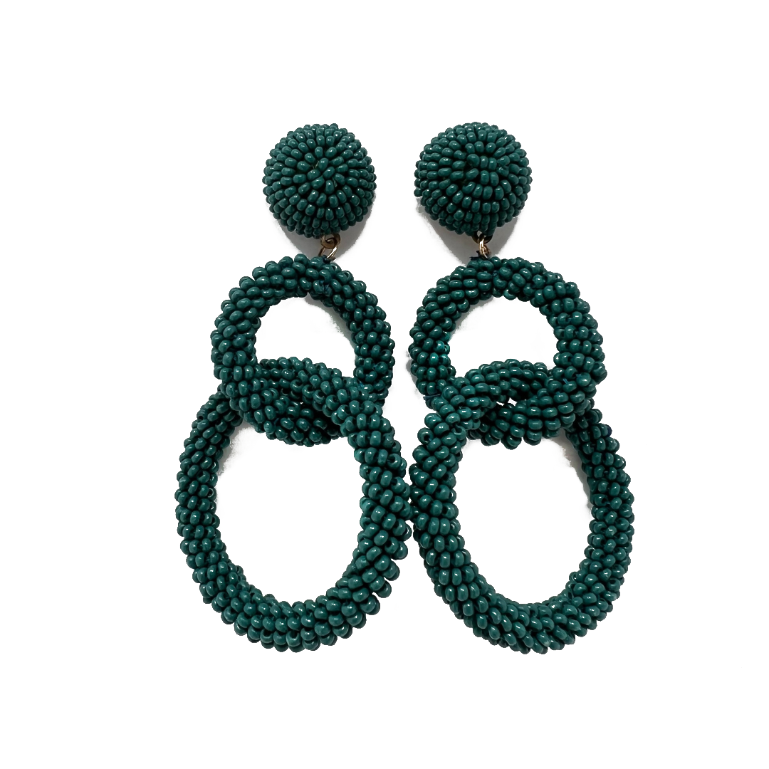 Day Dreamer Circle Beaded Earrings