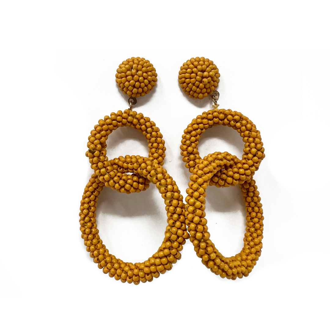 Day Dreamer Circle Beaded Earrings
