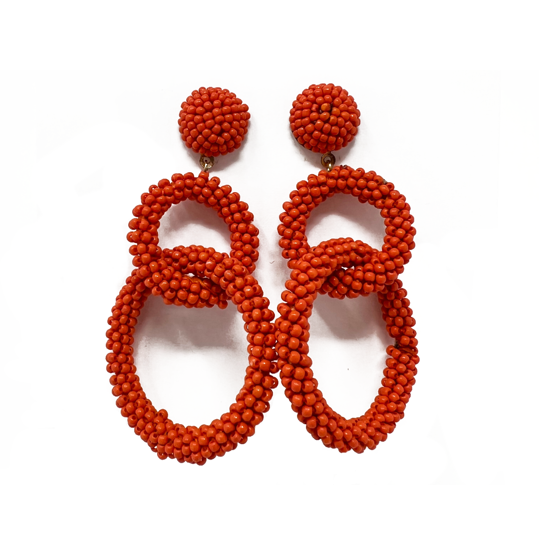 Day Dreamer Circle Beaded Earrings